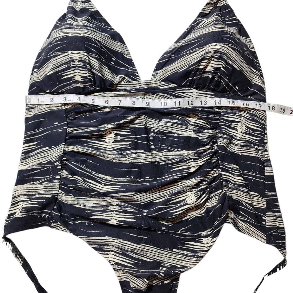One Piece Halter Top Swimsuit.